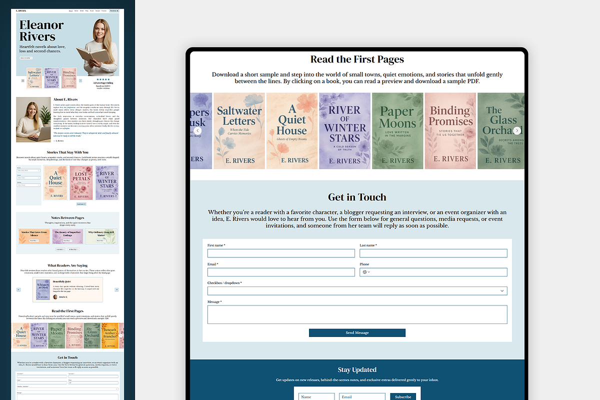 Author - Wix Studio Website, a Wix Template by Kitteeh (Photo 9 of 13)
