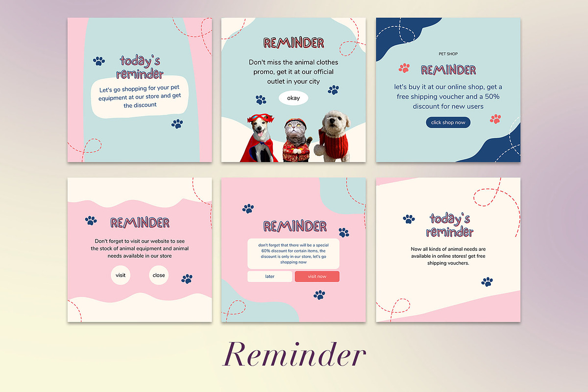 Pet Shop Instagram | CANVA Template, a Social Media Template by Azruca (Photo 14 of 17)