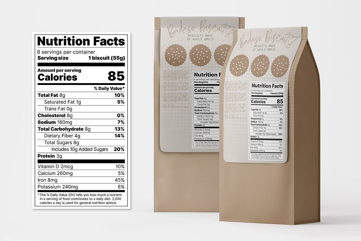 Nutritional Facts Templates, a Templates & Theme by MarkieAnn Creative (Photo 4 of 4)