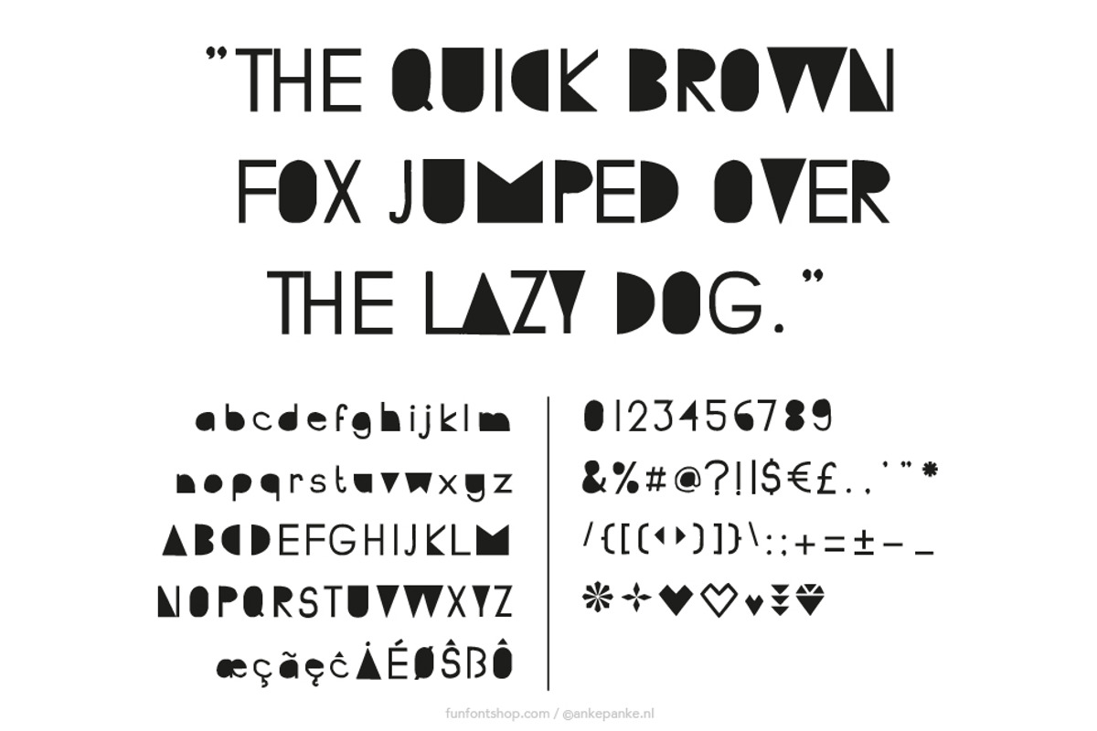 Cut it Out handmade Font preview 2