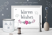 Warm Wishes Christmas collection, an Object Graphic by Cozy pattern shop (Thumbnail 1 of 13)