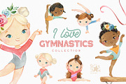 I Love Gymnastics. Sports Collection, an Education Illustration by StarJam (Thumbnail 1 of 8)
