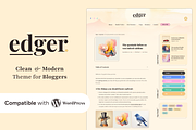 Edger a Minimal Blog for WordPress, a WordPress Template by EstudioPatagon Themes (Thumbnail 2 of 3)