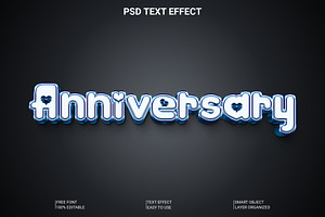 Anniversary 3D Text Effect