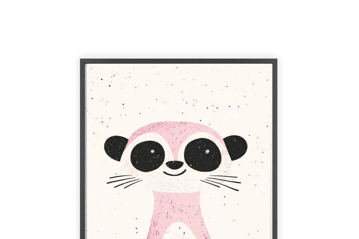 Cute Panda Nursery Wall Art, an Animal Illustration by elfy creative (Photo 3 of 5)
