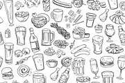 Pub Foods&Drinks | Doodle Vector, a Pattern Graphic by Red Spruce's Vector Shop (Thumbnail 11 of 11)
