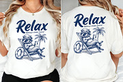 Relax Raccoon Beach PNG, a Seasonal Illustration by OK Design (Thumbnail 4 of 5)