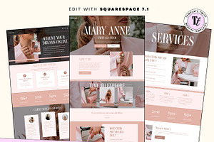 Faceless Squarespace Coach Template