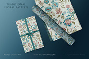 Chinoserie Floral Seamless Pattern, a Pattern Graphic by Olya Creative (Thumbnail 9 of 11)