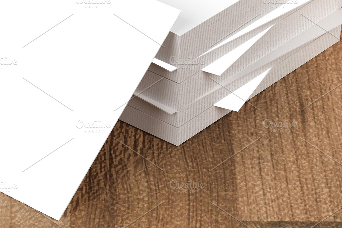 Mockup business card or invitation, a Print Template by Milan Mockup (Photo 6 of 7)