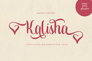 Kalisha script, a Script Font by akrtype (Thumbnail 1 of 9)