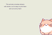 Dream Cats Sticker Pack, an Object Graphic by natalisart (Thumbnail 5 of 5)