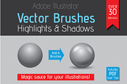 Highlight & Shadow Vector Brushes, a Brush Add-On by Industrial Artworks (Thumbnail 1 of 4)