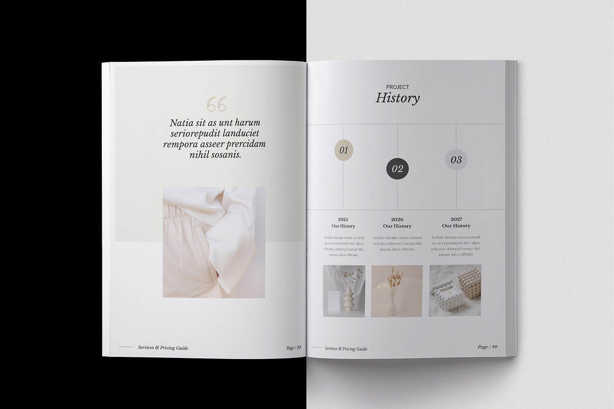 Services & Pricing Guide CANVA, a Brochure Template by TemplateFolio-Shop (Photo 13 of 20)