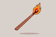 Burning Match Lighter Cartoon, an Object Illustration by Catalyst Labs (Thumbnail 2 of 3)