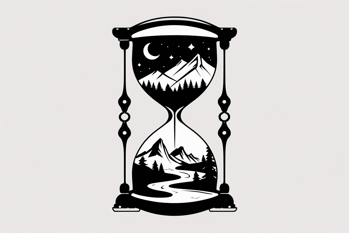 Timeless Nature Hourglass Set, an Illustration by Creativeshirt (Photo 3 of 7)