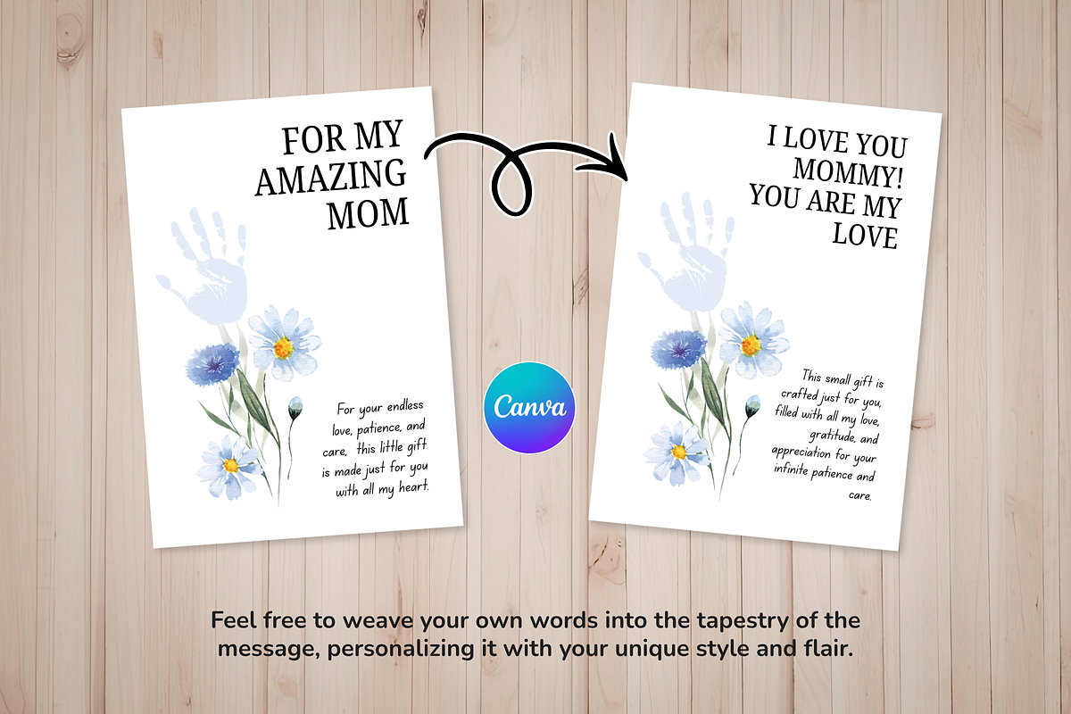 Mother Day Handprint Printable PDF, a Card Template by Snapybiz (Photo 8 of 10)