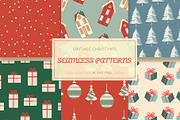 Vintage Christmas Patterns, a Pattern Graphic by NatalieArtsDenysenko (Thumbnail 1 of 8)