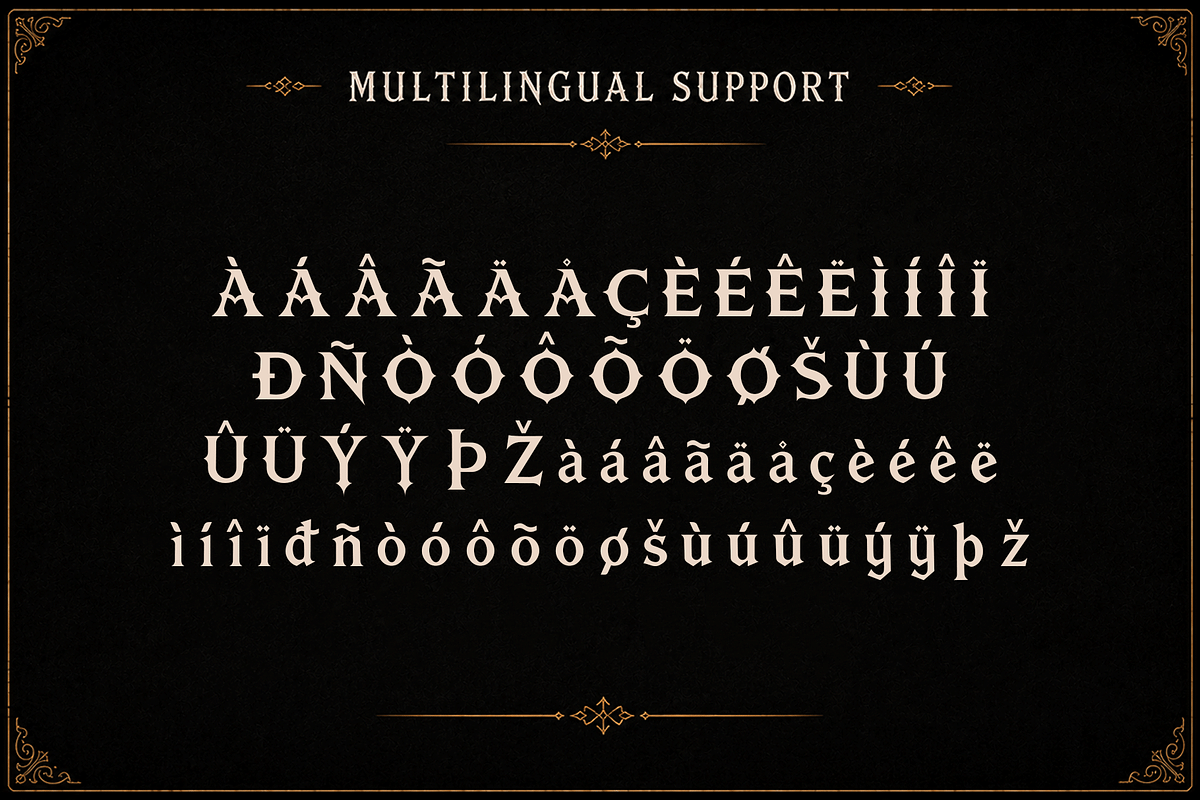 Iron Realm - Medieval Fantasy Font, a Handwritten Font by overlaytemplates (Photo 5 of 5)