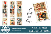Whimsical Cute Christmas Papers, an Illustration by NiiiNArt (Thumbnail 6 of 8)