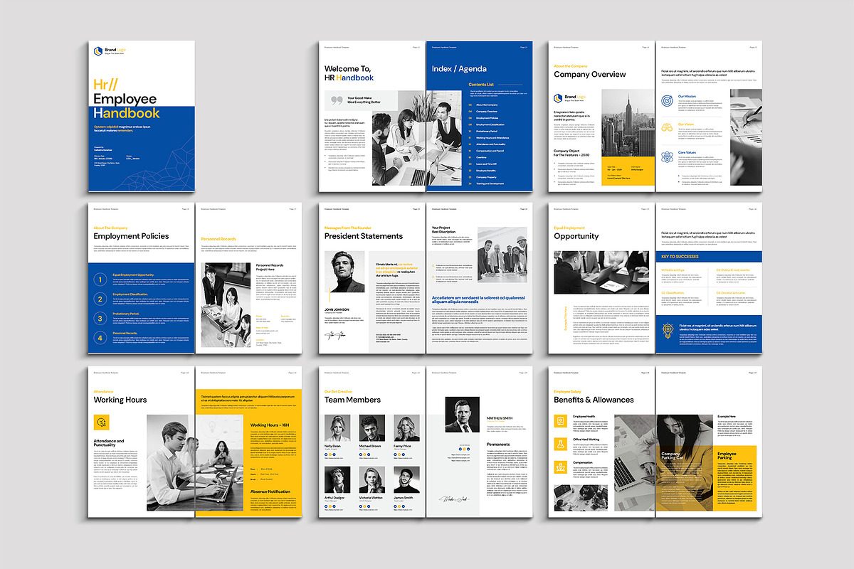 Employee Handbook Template, a Brochure Template by Cleffon_Graphic_Studio (Photo 10 of 11)