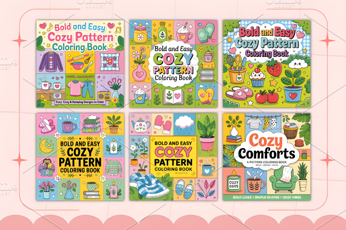 Bold Easy Pattern Coloring Book, a Pattern Graphic by Ink Gallery (Photo 3 of 4)