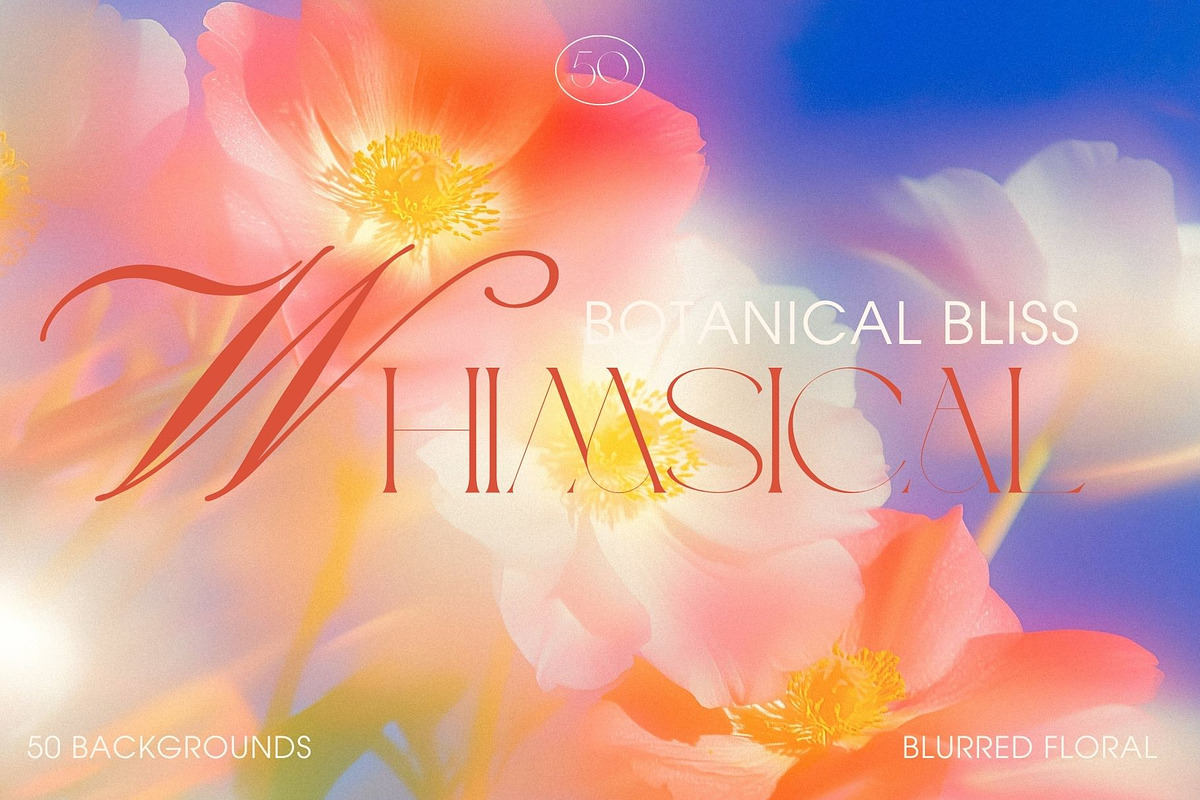 Whimsical Botanical Bliss Background, a Background Graphic by Anzhelika (Photo 1 of 12)