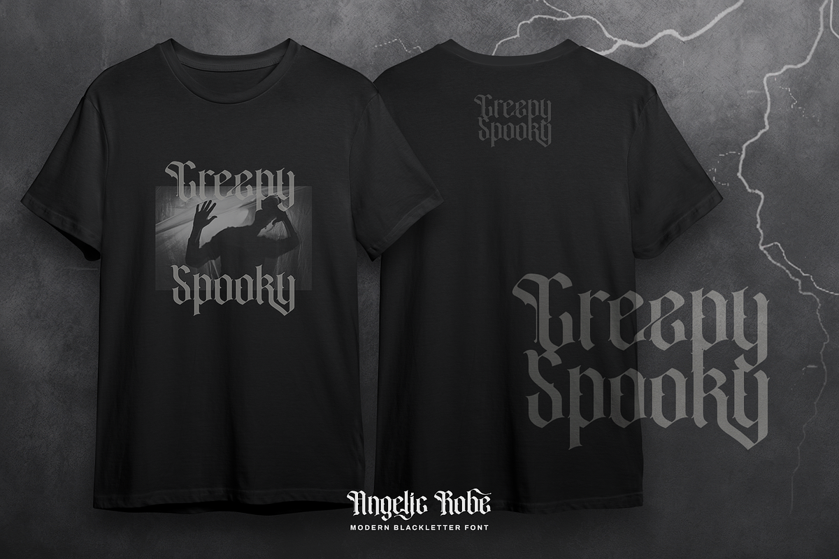 Angelic Robe - Blackletter Font, a Blackletter Font by Pixesia Studio (Photo 4 of 11)
