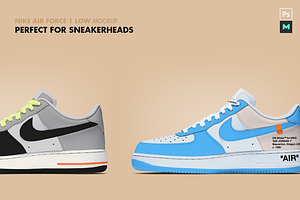 NIKE AIR FORCE 1 Low Mockup