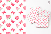 Watermelon watercolor clipart., an Illustration by AnaGuziiArt (Thumbnail 8 of 14)