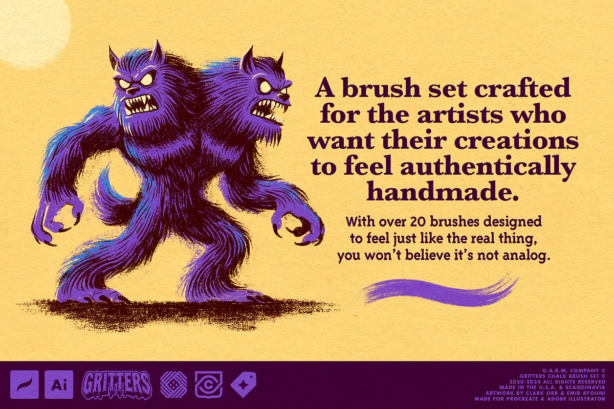 G.A.R.M. Illustrator Brush Bundle, a Brush Add-On by G.A.R.M. Company (Photo 4 of 15)