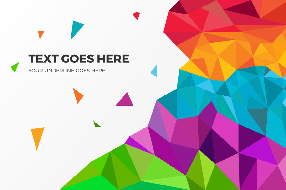 Low poly background, a Flyer Template by Optimistic shop