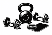 Gym Equipment Vector Pack featuring, an Illustration by Amazin_art (Thumbnail 2 of 11)