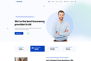 AT Insury Onepage WordPress Theme, a WordPress Template by LTheme (Thumbnail 1 of 2)