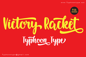 Victory Racket Font