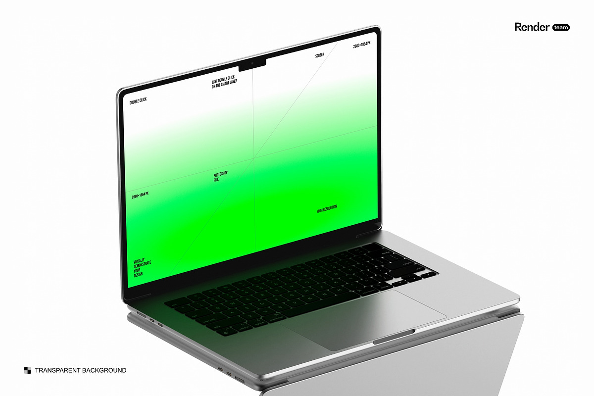 MacBook Mockup Set, a Mac Mockup by Renderteam (Photo 7 of 7)