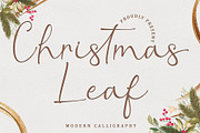 Christmas Leaf - Modern Calligraphy, a Handwritten Font by alifryanzulfikar (Thumbnail 1 of 9)