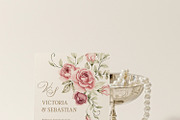 Watercolor Blush Roses Floral Set, a Decorative Illustration by Carol Lozove (Thumbnail 4 of 50)