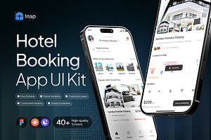 INAP - Hotel Booking App UI Kit, an UI Kit Template by Rafiq | YDN