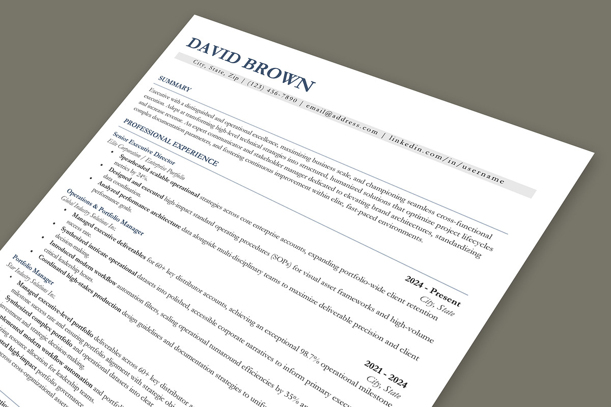 ATS Resume Template | Clean CV, a Resume Template by Anjum Ilyas (Photo 6 of 7)