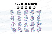 Pegasus Character Bundle, an Animal Illustration by Palau (Thumbnail 6 of 8)
