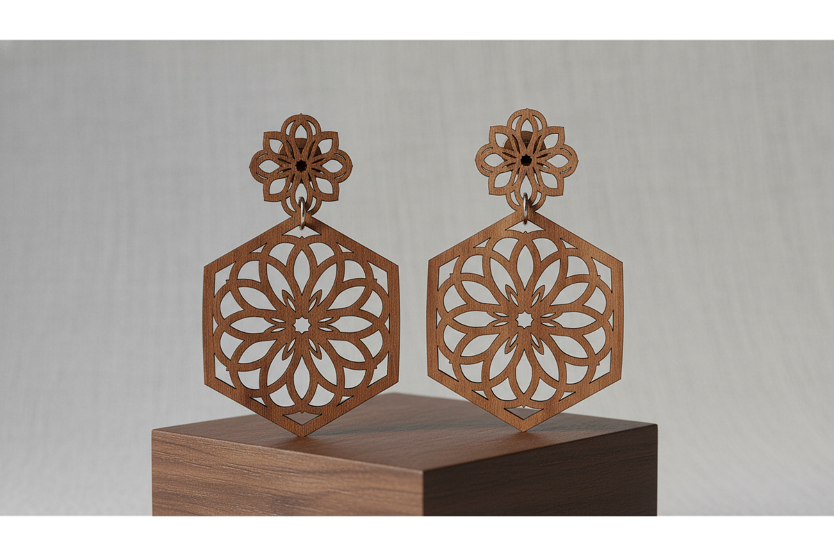 Floral Charm Earring Files, a Graphic by hafijul (Photo 6 of 11)