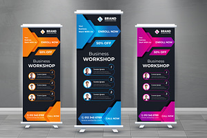 creative roll up banner design