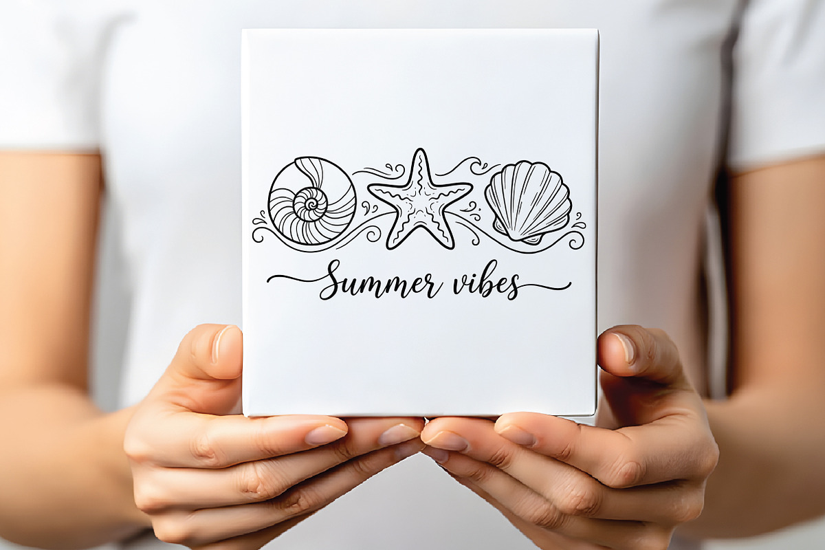 Summer Vibes Minimal Seashell PNG, an Illustration by CraftArtStudio (Photo 3 of 4)