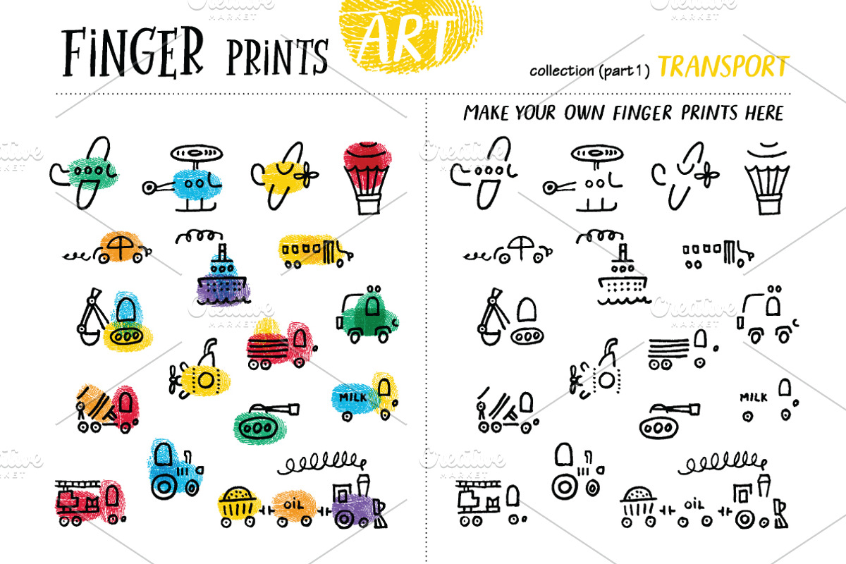 Finger prints ART, an Animal Illustration by Alena Razumova (Photo 2 of 14)