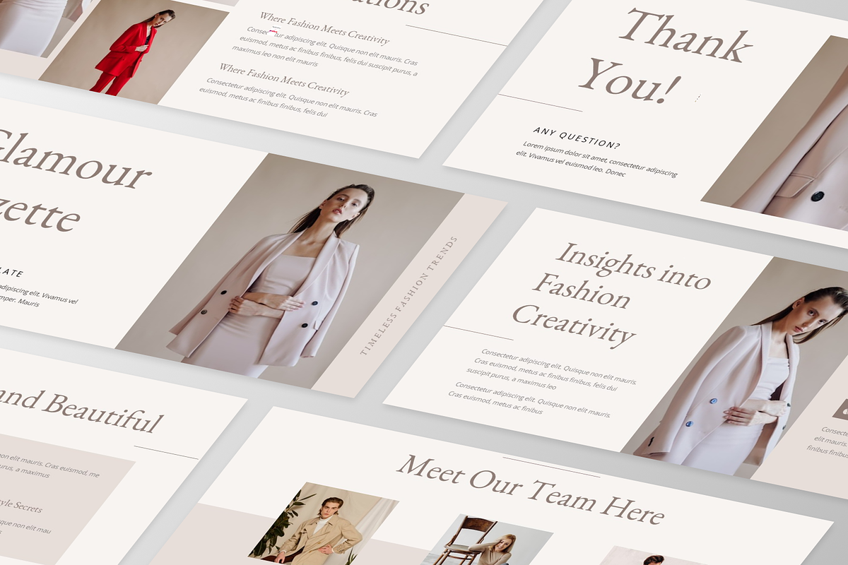 Glamour Gazzette - Fashion, a Presentation Template by GraphauseProject (Photo 2 of 6)