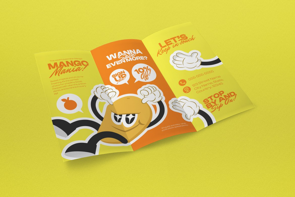 Fresh Juice Trifold Brochure preview 2