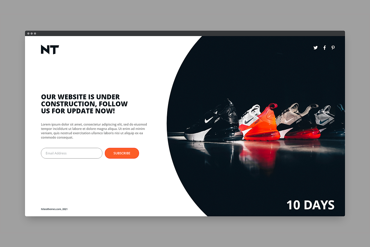 CMP Titan - Coming soon, maintenance, a WordPress Template by NiteoThemes (Photo 3 of 5)