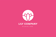 Lily logo template., a Branding & Logo Template by Anton Akhmatov (Thumbnail 3 of 3)