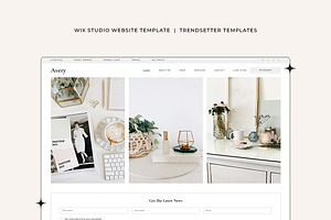 Avery Wix Studio Website Template, a Wix Template by Girl Boss From Home